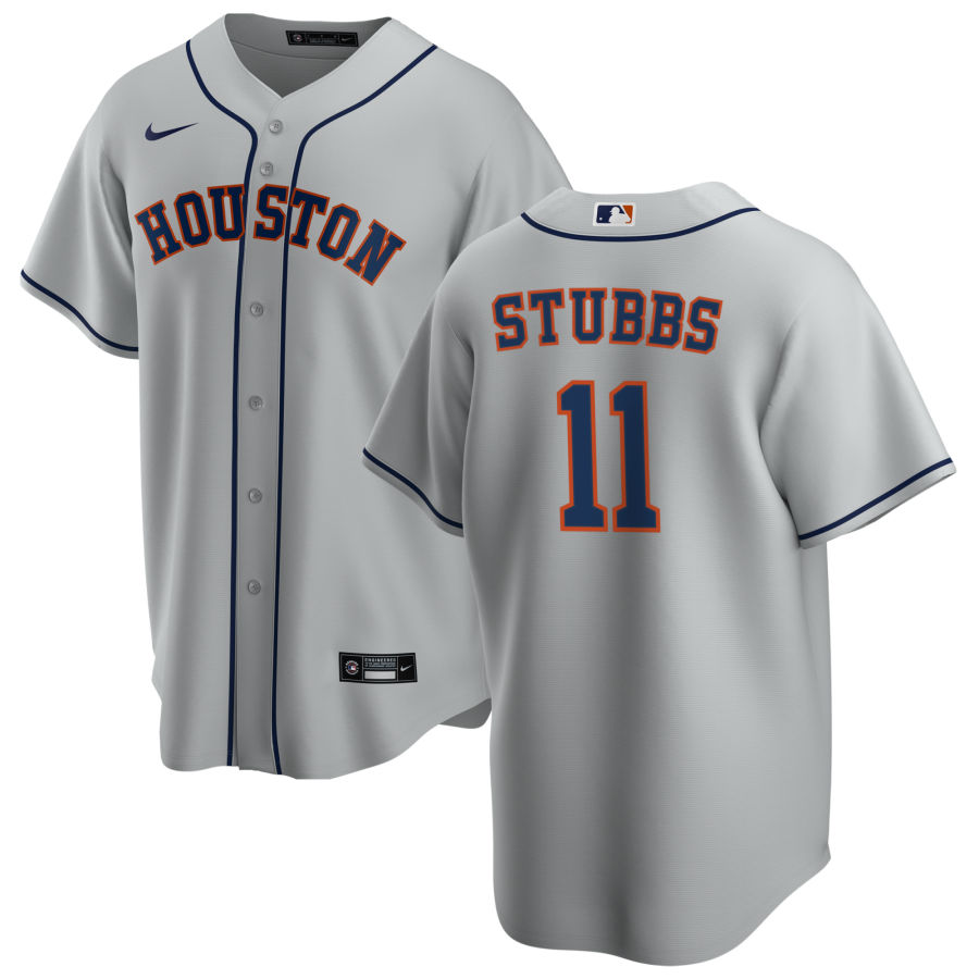 Nike Men #11 Garrett Stubbs Houston Astros Baseball Jerseys Sale-Gray